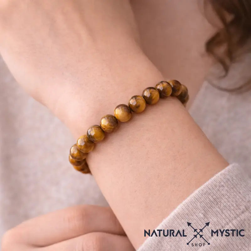Bracelet En Œil De Tigre Et Chakras - Pierre Naturelle Lithothérapie - Neuf Avec Étiquettes