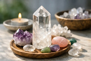 Quartz clair et rechargement des cristaux