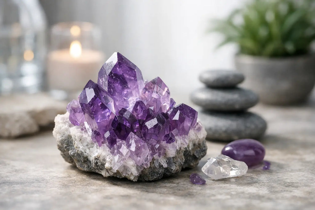 Amethyst beruhigt Stress effektiv