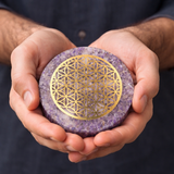 PLATEAU DE RECHARGEMENT ORGONE AMÉTHYSTE 10cm