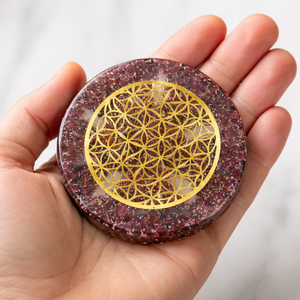 PLATEAU DE RECHARGEMENT ORGONE GRENAT 10cm