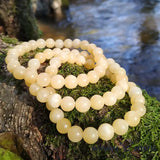 Bracelet Calcite Orange JOIE Chakra Svadhisthana pierre fine