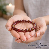 Bracelet du Cœur Tourmaline Pastèque pierre fine