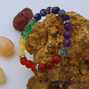 Bracelet HARMONIE 7 Chakras Pierres Naturelles 18cm pierre fine