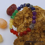 Bracelet HARMONIE 7 Chakras Pierres Naturelles 18cm pierre fine