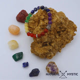 Bracelet HARMONIE 7 Chakras Pierres Naturelles 18cm pierre fine