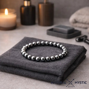 Bracelet Hématite ÉNERGIE Chakra Muladhara pierre fine