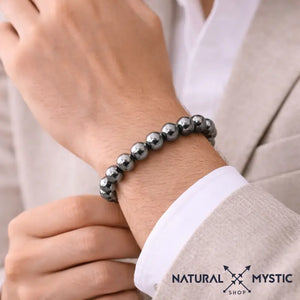 Bracelet Hématite ÉNERGIE Chakra Muladhara pierre fine