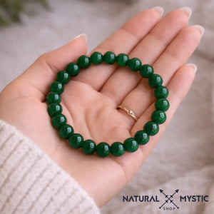 Bracelet Jade Vert ABONDANCE Chakra Anahata pierre fine