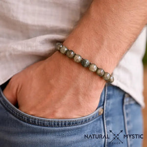 Bracelet Labradorite PROTECTION Chakra Sahasrara pierre fine