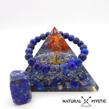 Bracelet Lapis Lazuli CONFIANCE EN SOI Chakra Ajna pierre fine