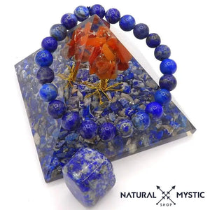 Bracelet Lapis Lazuli CONFIANCE EN SOI Chakra Ajna pierre fine