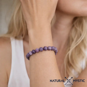 Bracelet Lépidolite SÉRÉNITÉ Chakra Sahasrara pierre fine