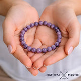 Bracelet Lépidolite SÉRÉNITÉ Chakra Sahasrara pierre fine