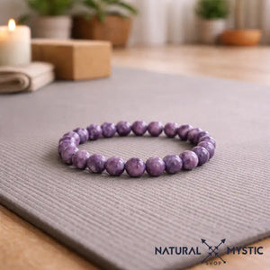 Bracelet Lépidolite SÉRÉNITÉ Chakra Sahasrara pierre fine