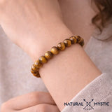 Bracelet Oeil de Tigre PROTECTION Chakra Manipura pierre fine