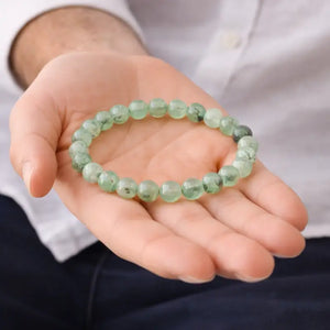 Bracelet Préhnite ÉQUILIBRE Chakra Anahata pierre fine