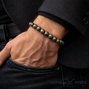 Bracelet Pyrite PROTECTION Chakra Manipura pierre fine