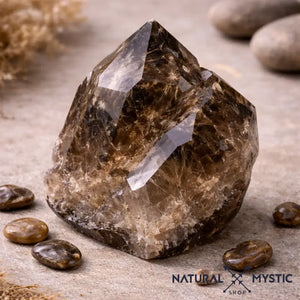 Bracelet Quartz Fumé ANCRAGE Chakra Muladhara pierre fine