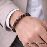 Bracelet Quartz Fumé ANCRAGE Chakra Muladhara pierre fine