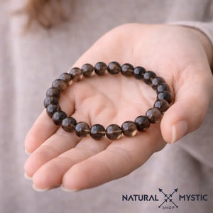 Bracelet Quartz Fumé ANCRAGE Chakra Muladhara pierre fine