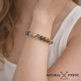 Bracelet Quartz Lodolite CHAMANE Chakra Ajna pierre fine