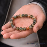 Bracelet Quartz Lodolite CHAMANE Chakra Ajna pierre fine