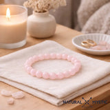 Bracelet Quartz Rose RELAXATION Chakra Anahata pierre fine