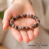 Bracelet Rhodonite RÉÉQUILIBRE Chakra Anahata pierre fine