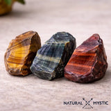 Bracelet Tigre Taureau Faucon TRIPLE PROTECTION Chakra Manipura pierre fine