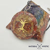 Collier Pendentif Arbre de Vie Orgone | Scalaire Cornaline Jaspe pendentif orgonite