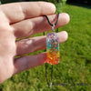 Collier Pendentif Orgonite lOriginale 7 Chakras orgonite