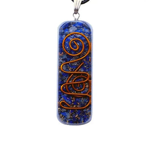Collier Pendentif Orgonite lOriginale Lapis Lazuli orgonite
