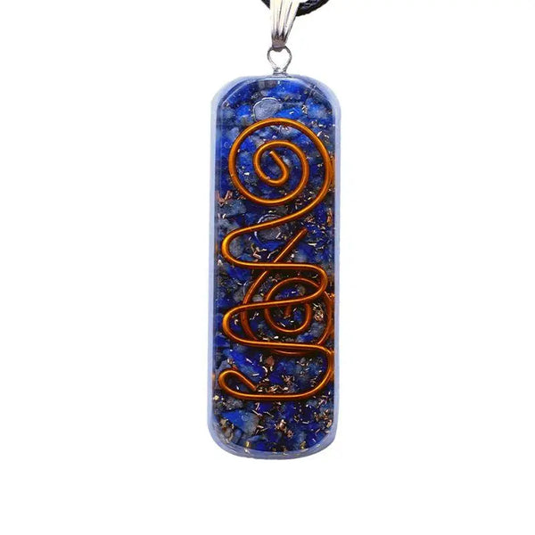 Collier Pendentif Orgonite lOriginale Lapis Lazuli orgonite