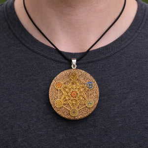 Collier Pendentif Énergie Orgone MÉTATRON pendentif orgonite