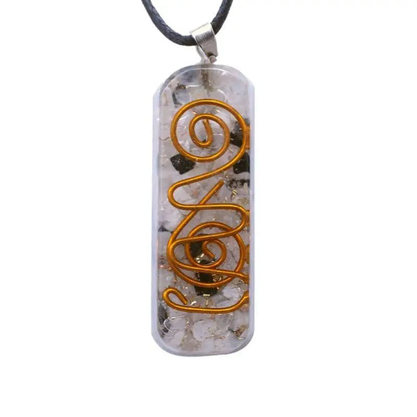 Collier Pendentif Énergie Orgone Pierre de Lune