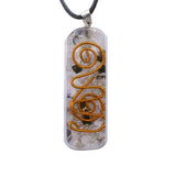 Collier Pendentif Orgonite lOriginale Pierre de Lune