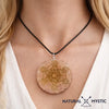 Collier Pendentif Orgone MÉTATRON Quartz Rose pendentif orgonite