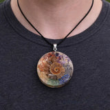 Collier Pendentif Orgone ORIGINES Ammonite pendentif orgonite