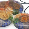 Collier Pendentif Orgone ORIGINES Ammonite pendentif orgonite