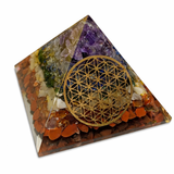 Pyramide Énergie Orgone HARMONIE 7 Chakras