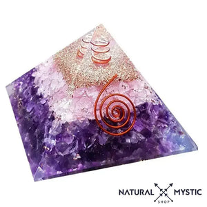 Les Imparfaites à prix minis Pyramide Apaisement - Améthyste Quartz Rose pyramide orgonite