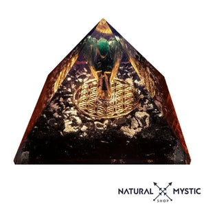 Les Imparfaites à prix minis Pyramide Céleste - Tourmaline Noire Quartz Fantôme pyramide orgonite