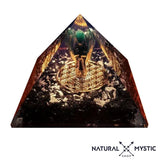 Les Imparfaites à prix minis Pyramide Céleste - Tourmaline Noire Quartz Fantôme pyramide orgonite