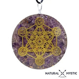 Les Pendentifs orgonite Imparfaits à prix minis Pendentif orgonite - Merkaba Lapis lazuli et Aigue marine pyramide orgonite