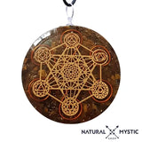 Les Pendentifs orgonite Imparfaits à prix minis Pendentif orgonite - Merkaba Lapis lazuli et Aigue marine pyramide orgonite