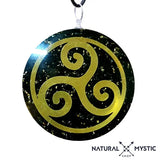 Les Pendentifs orgonite Imparfaits à prix minis Pendentif orgonite - Merkaba Lapis lazuli et Aigue marine pyramide orgonite