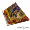 Les Pyramides Imparfaites à prix minis Pyramide Arbre de Vie - 7 chakras pyramide orgonite