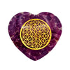 Orgonite de Poche | Cœur Fleur de Vie Grenat Almandin orgonite de poche