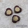 Orgonite de Poche | Cœur Fleur de Vie Grenat Almandin orgonite de poche